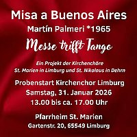 Ankündigung zu einem Konzert der beiden Kirchenchöre St. Nikolaus und St. Marien