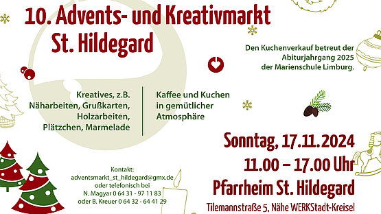 10. Advents- und Kreativmarkt St. Hildegard