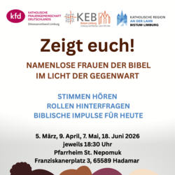 Plakat zur vierteiligen Veranstaltungsreihe