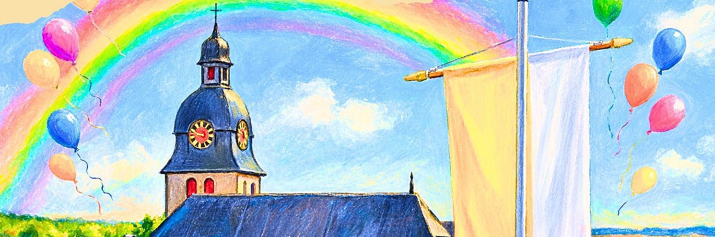 Plakat zur Feier "100 Jahre St. Nikolaus Dehrn"