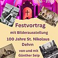 Plakat mit Bildern der St. Nikolauskirche in Dehrn
