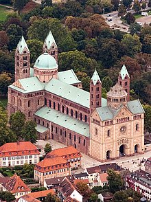 Luftaufnahme des Speyerer Doms