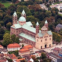 Luftaufnahme des Speyerer Doms