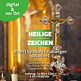 Plakat zur Veranstaltung "Heilige Zeichen decodiert"
