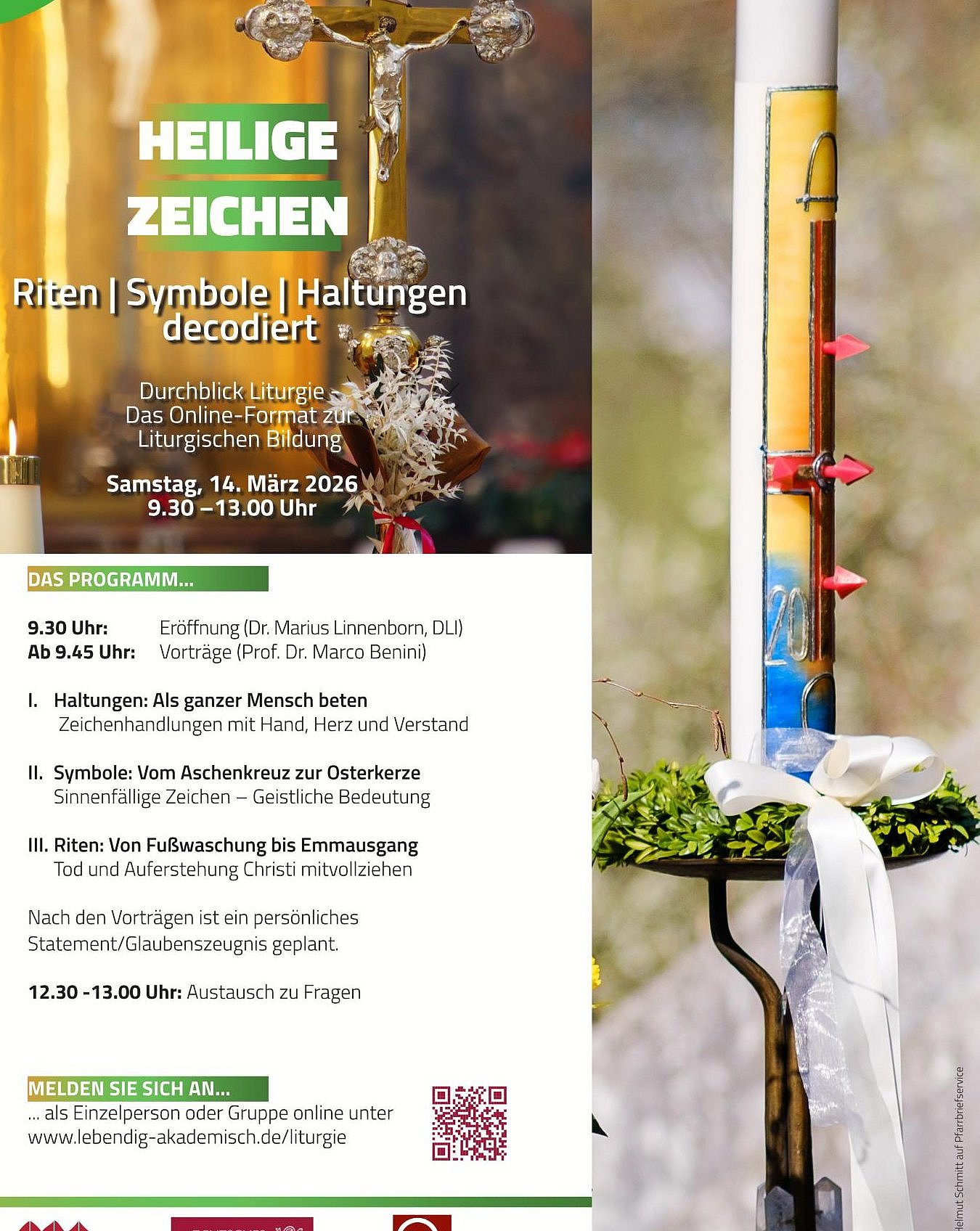 Plakat zur Veranstaltung "Heilige Zeichen decodiert"